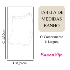 Kit 2 Toalha de Banho KazzaVip Felpuda 100% Algodao Bordado Viena 72cmx130m Sortido