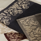 Kit 6 Toalha de Banho KazzaVip Felpuda 100% Algodao Bordado Viena 72cmx130m Sortido