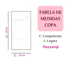 Pano De Prato Copa KazzaVip Sacaria 95% Algodão Mae 50cmx70cm Estampado A Melhor Mae do Mundo Branco