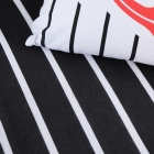 Jogo de Len&ccedil;ol KazzaVip Solteiro Malha 100% Algod&atilde;o Licenciado Clube Corinthians 2 Pe&ccedil;as Preto