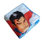 Toalha de Praia e Piscina KazzaVip Microfibra 100% Poli&eacute;ster Estampada Anti Areia Licenciada Superman & Krypto 70cm x 140m Azul
