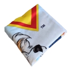 Toalha de Praia e Piscina KazzaVip Microfibra 100% Poli&eacute;ster Estampada Anti Areia Licenciada Krypto 70cm x 140m Azul